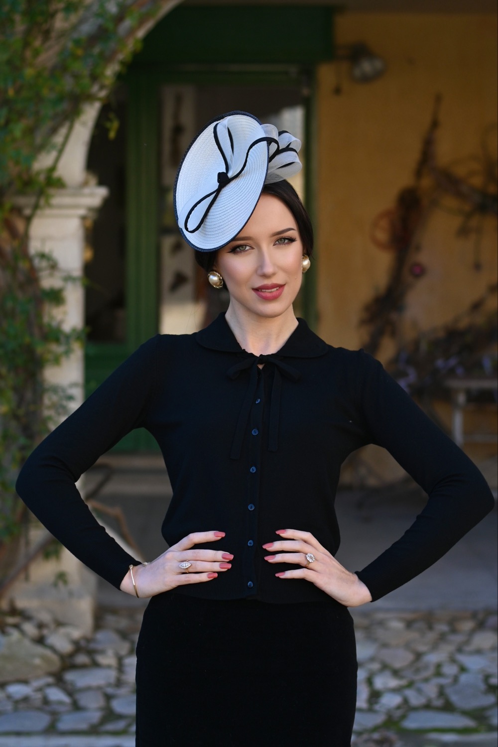 Élise Knit Cardigan in Black